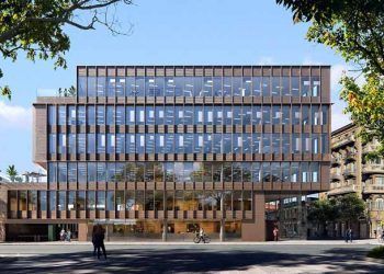 Diagrame edificio cain international proyecto distrito 22 barcelona