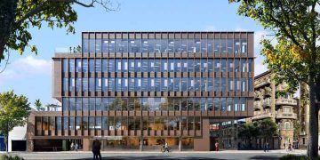 Diagrame edificio cain international proyecto distrito 22 barcelona