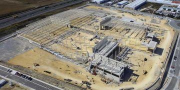 Construcción de la plataforma logística de Lidl en Nanclares de la Oca (Álava) / Fotografía: Lidl
