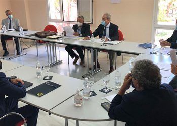 Velasco, durante la reunión del consejo de administración de Málaga TechPark