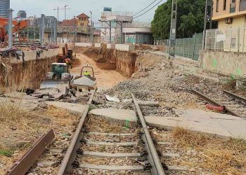 La Generalitat avanza en las obras entre la estación de Empalme y Burjassot que estará listo en septiembre