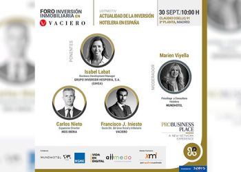 ProBusiness Place organiza el 30 de septiembre el Foro de Inversión Hotelera en España