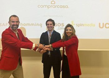 Toni Expósito, exCEO de Comprarcasa, Jorge Montero, Cofundador y CEO de homming y Lorena Zenklussen, nueva CEO de Comprarcasa