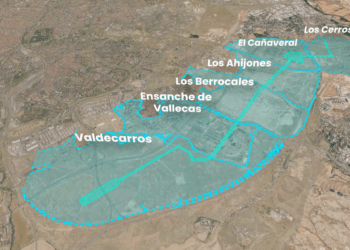 Los seis desarrollos del sureste de Madrid estarán conectados por un gran bulevar verde peatonal de dieciséis kilómetros de largo