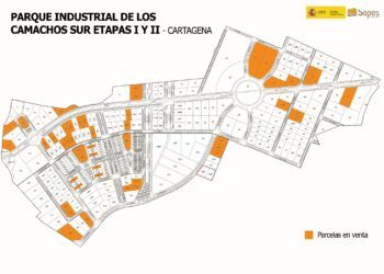 SEPES pone a la venta 46 parcelas en el Parque Industrial de Los Camachos Sur en Cartagena